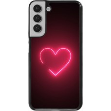 Coque Samsung Galaxy S22+ - Valentine 2023 single neon heart