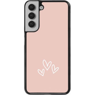 Coque Samsung Galaxy S22+ - Valentine 2023 three minimalist hearts