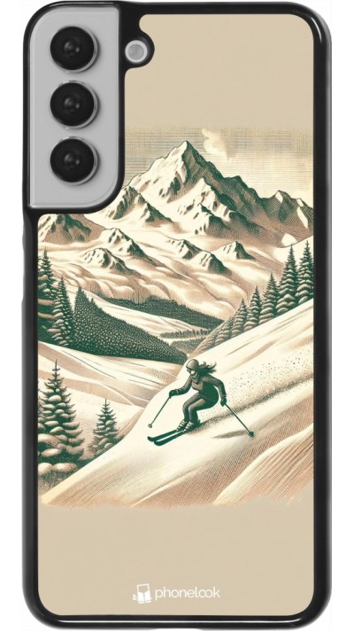 Coque Samsung Galaxy S22+ - Vintage Ski Mountain