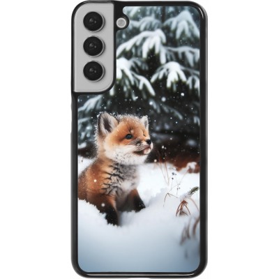 Coque Samsung Galaxy S22+ - Noël 2023 Renardeau sapin