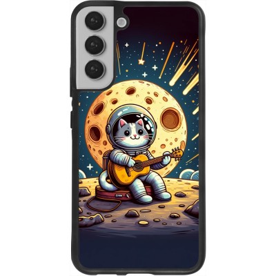 Coque Samsung Galaxy S22+ - Silicone rigide noir AstroCat RockLune