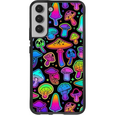 Coque Samsung Galaxy S22+ - Silicone rigide noir Autumn 2024 magic mushrooms