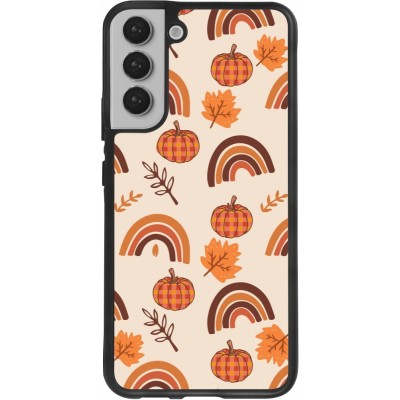 Coque Samsung Galaxy S22+ - Silicone rigide noir Autumn 2024 rainbow