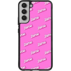 Coque Samsung Galaxy S22+ - Silicone rigide noir Barbie Pattern