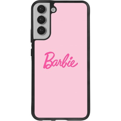 Coque Samsung Galaxy S22+ - Silicone rigide noir Barbie Text