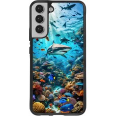 Coque Samsung Galaxy S22+ - Silicone rigide noir Bora Bora Mer et Merveilles