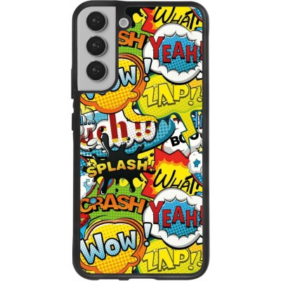 Coque Samsung Galaxy S22+ - Silicone rigide noir Cartoons slogans