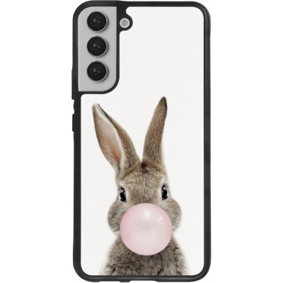 Coque Samsung Galaxy S22+ - Silicone rigide noir Easter 2023 bubble gum bunny