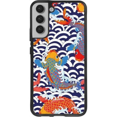 Coque Samsung Galaxy S22+ - Silicone rigide noir Easter 2023 japanese fish