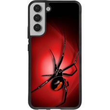 Coque Samsung Galaxy S22+ - Silicone rigide noir Halloween 2023 spider black widow