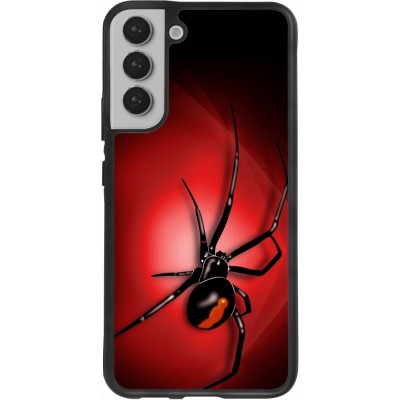 Coque Samsung Galaxy S22+ - Silicone rigide noir Halloween 2023 spider black widow