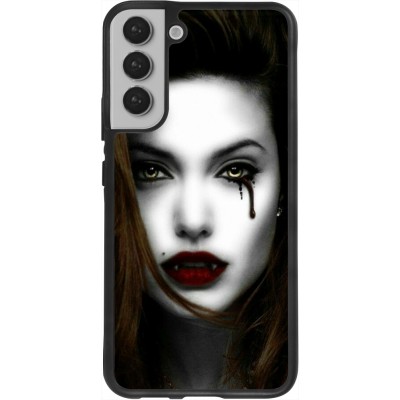 Coque Samsung Galaxy S22+ - Silicone rigide noir Halloween 2023 gothic vampire