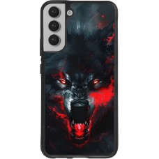 Coque Samsung Galaxy S22+ - Silicone rigide noir Halloween 2024 mad werewolf