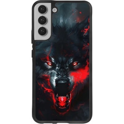 Coque Samsung Galaxy S22+ - Silicone rigide noir Halloween 2024 mad werewolf