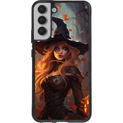 Coque Samsung Galaxy S22+ - Silicone rigide noir Halloween 2024 sexy witch