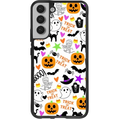 Coque Samsung Galaxy S22+ - Silicone rigide noir Halloween 2024 trick or treat