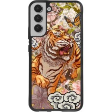 Coque Samsung Galaxy S22+ - Silicone rigide noir Spring 23 japanese tiger