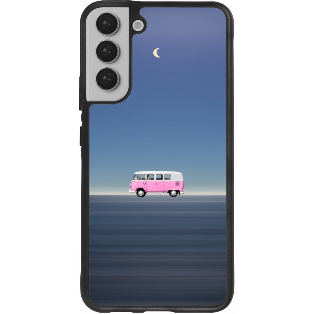 Coque Samsung Galaxy S22+ - Silicone rigide noir Spring 23 pink bus