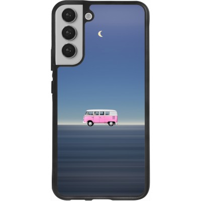 Coque Samsung Galaxy S22+ - Silicone rigide noir Spring 23 pink bus