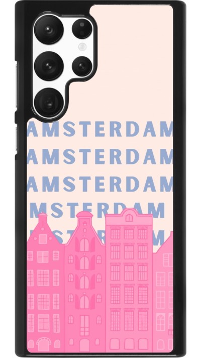 Coque Samsung Galaxy S22 Ultra - Amsterdam Pink Print