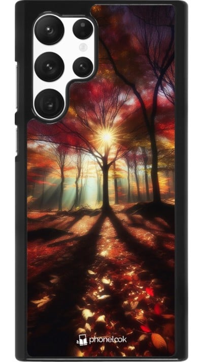 Coque Samsung Galaxy S22 Ultra - Automne doré glare