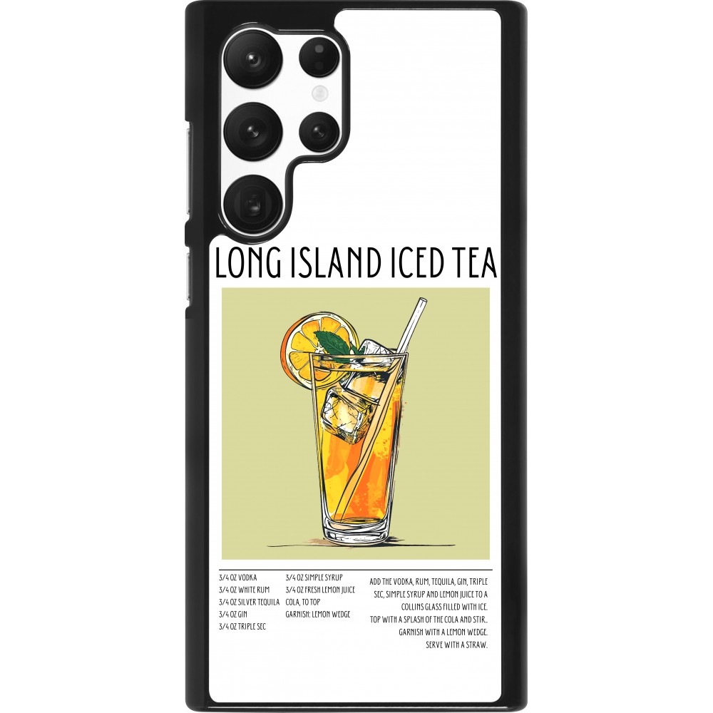 Coque Samsung Galaxy S22 Ultra - Cocktail recette Long Island Ice Tea