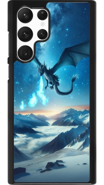 Coque Samsung Galaxy S22 Ultra - Dragon nocturne montagne