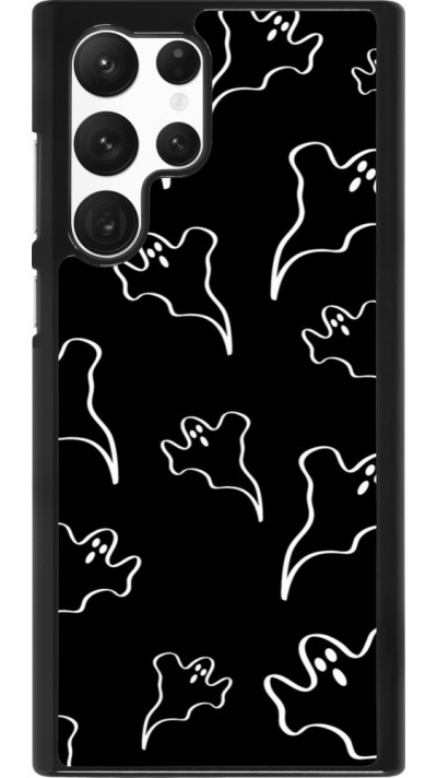 Coque Samsung Galaxy S22 Ultra - Halloween 2024 black and white ghosts