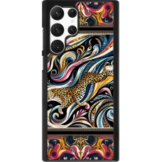 Samsung Galaxy S22 Ultra Case Hülle - Leopard Abstrakte Kunst