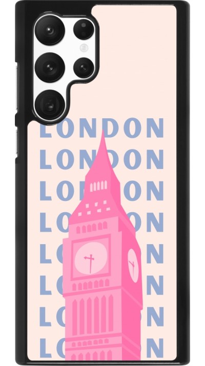 Coque Samsung Galaxy S22 Ultra - London Pink Print