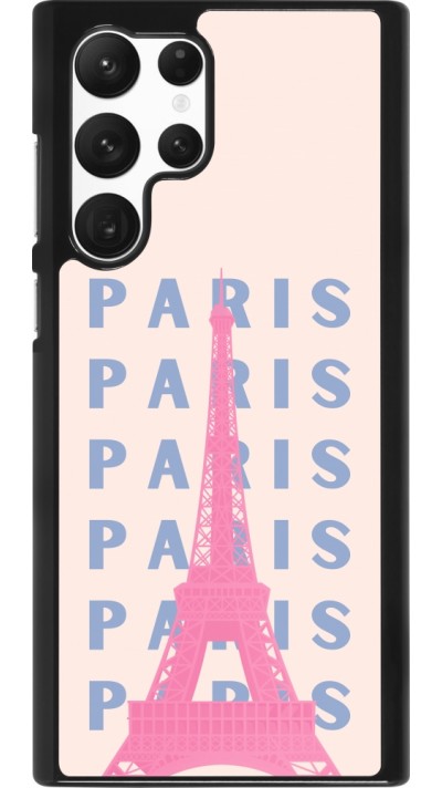 Coque Samsung Galaxy S22 Ultra - Paris Pink Print