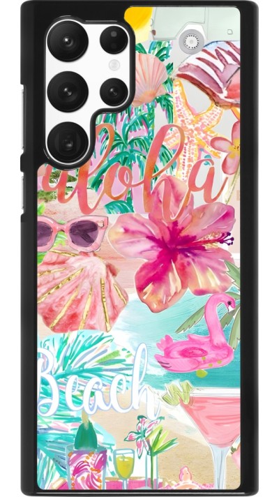 Coque Samsung Galaxy S22 Ultra - Preppy Collage Aloha