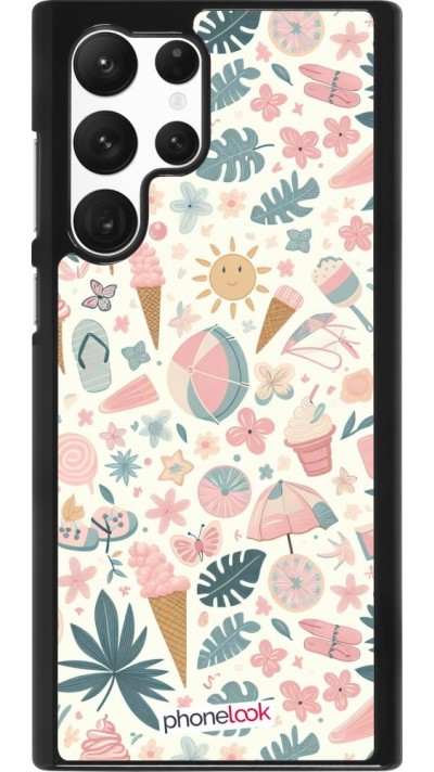 Coque Samsung Galaxy S22 Ultra - Summer Pink Pattern