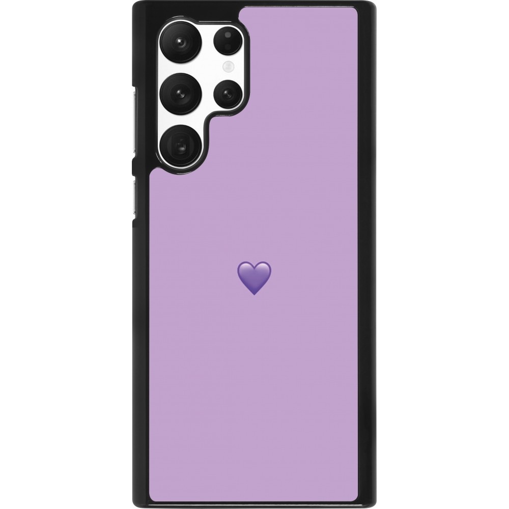 Coque Samsung Galaxy S22 Ultra - Valentine 2023 purpule single heart