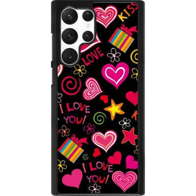 Coque Samsung Galaxy S22 Ultra - Valentine 2023 love symbols