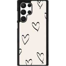 Coque Samsung Galaxy S22 Ultra - Valentine 2023 minimalist hearts