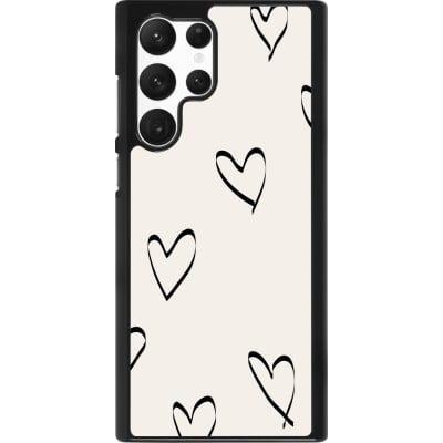 Coque Samsung Galaxy S22 Ultra - Valentine 2023 minimalist hearts