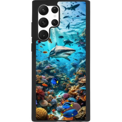 Coque Samsung Galaxy S22 Ultra - Silicone rigide noir Bora Bora Mer et Merveilles