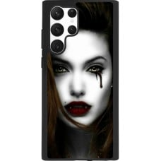 Coque Samsung Galaxy S22 Ultra - Silicone rigide noir Halloween 2023 gothic vampire