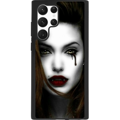 Coque Samsung Galaxy S22 Ultra - Silicone rigide noir Halloween 2023 gothic vampire