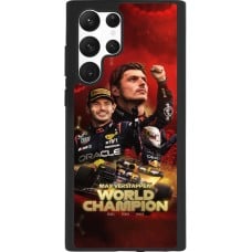 Coque Samsung Galaxy S22 Ultra - Silicone rigide noir Max Verstappen Champion 2023