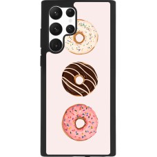 Coque Samsung Galaxy S22 Ultra - Silicone rigide noir Spring 23 donuts