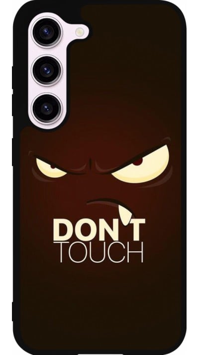 Coque Samsung Galaxy S23 - Silicone rigide noir Angry Dont Touch