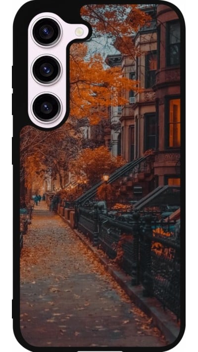 Coque Samsung Galaxy S23 - Silicone rigide noir Autumn 2024 city