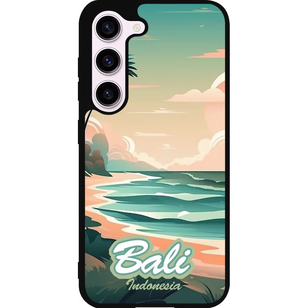 Coque Samsung Galaxy S23 - Silicone rigide noir Bali Landscape