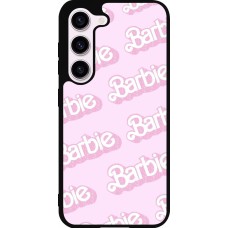 Coque Samsung Galaxy S23 - Silicone rigide noir Barbie light pink pattern