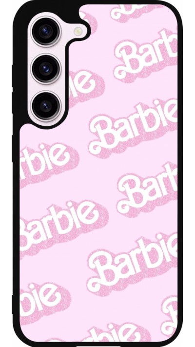 Coque Samsung Galaxy S23 - Silicone rigide noir Barbie light pink pattern