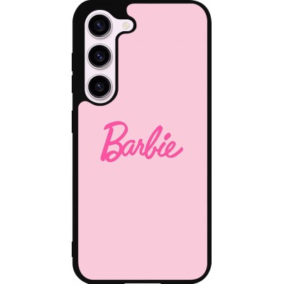 Coque Samsung Galaxy S23 - Silicone rigide noir Barbie Text