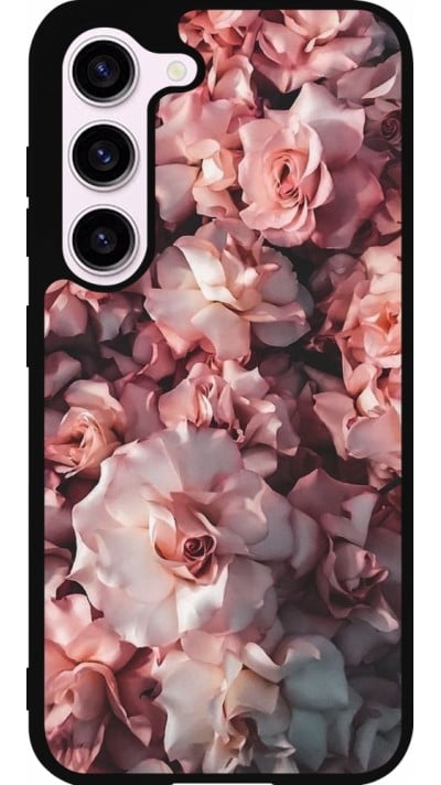 Coque Samsung Galaxy S23 - Silicone rigide noir Beautiful Roses