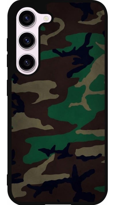 Coque Samsung Galaxy S23 - Silicone rigide noir Camouflage 3